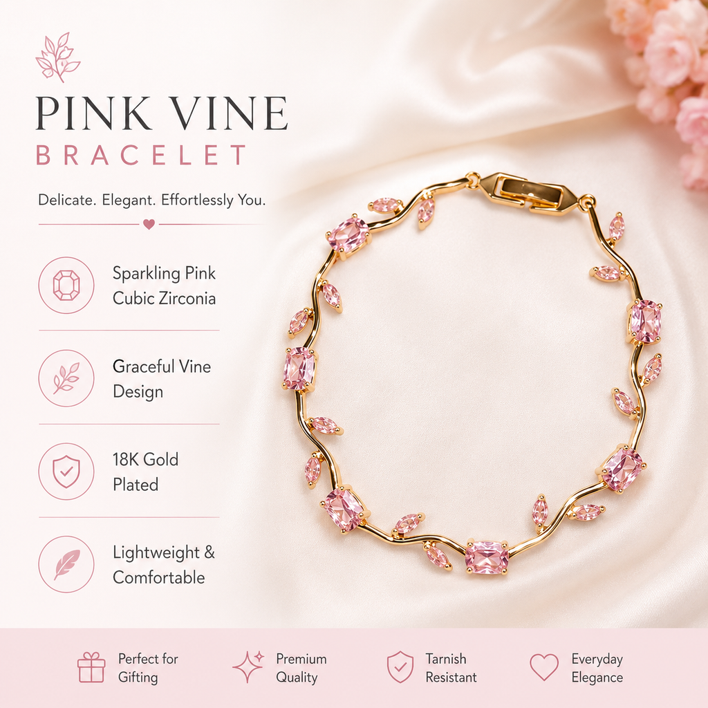 Pink Vine Bracelet
