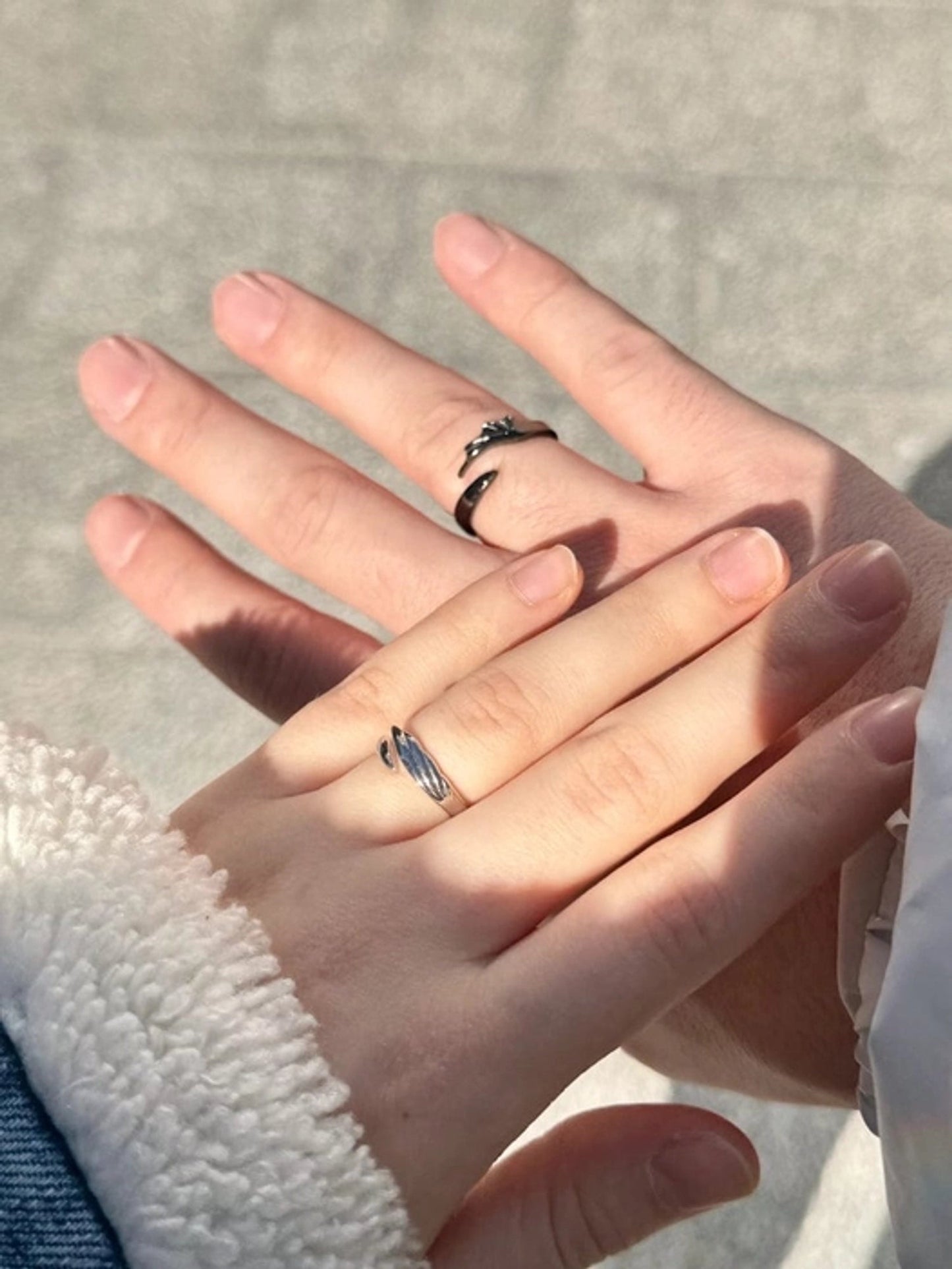 Light fury x night fury couple ring