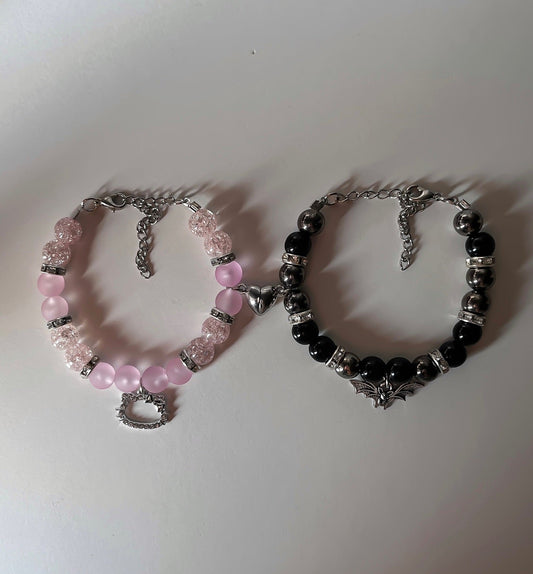 Batman x hello kitty matching bracelet