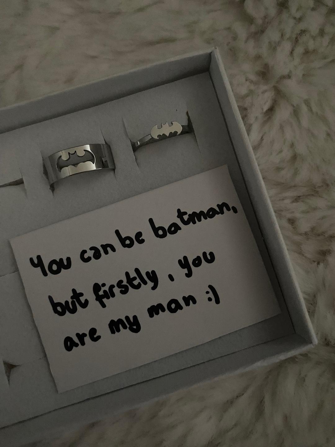 Batman x Catwoman matching ring