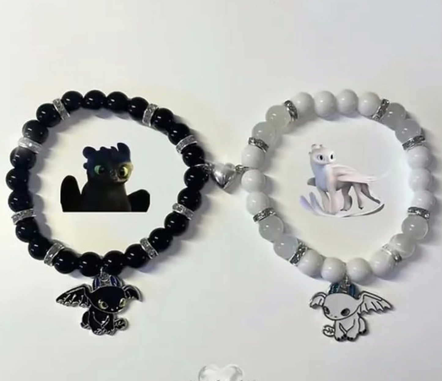 Toothless x light fury matching bracelet