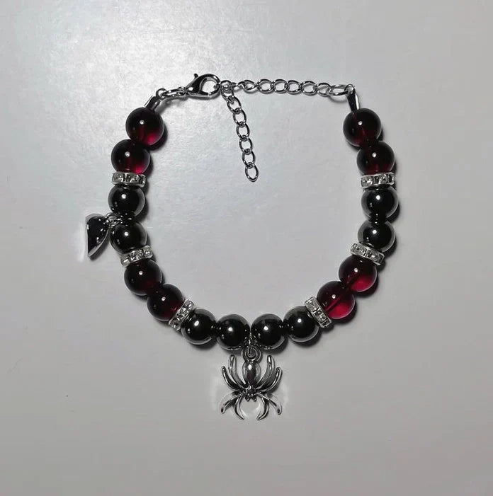 Spiderman matching bracelet (blue & maroon)