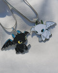 Night fury x light fury pendent