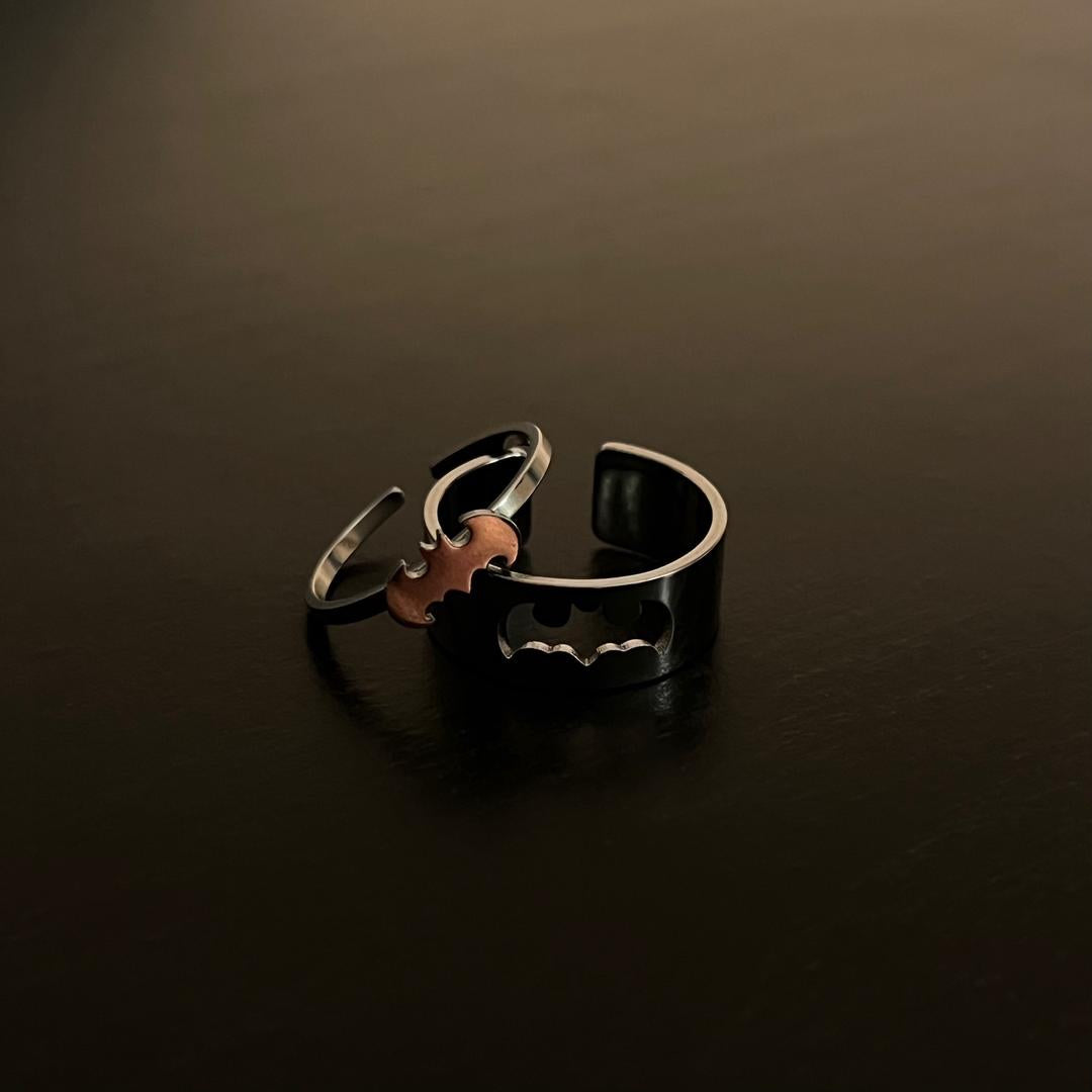 Batman x Catwoman matching ring