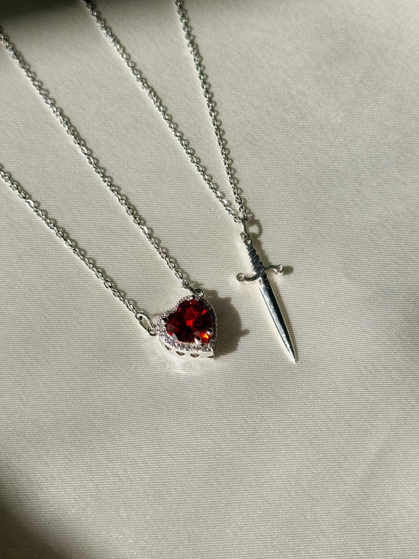 Heart & Sword pendant