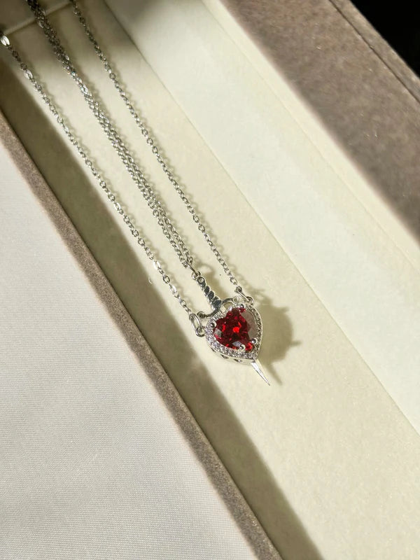 Heart & Sword pendant
