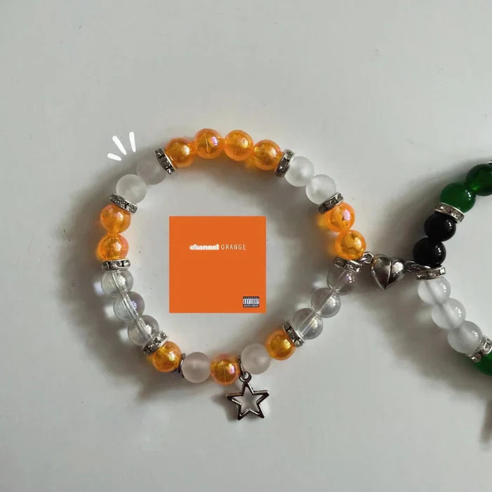 Sun x green friendship matching bracelet