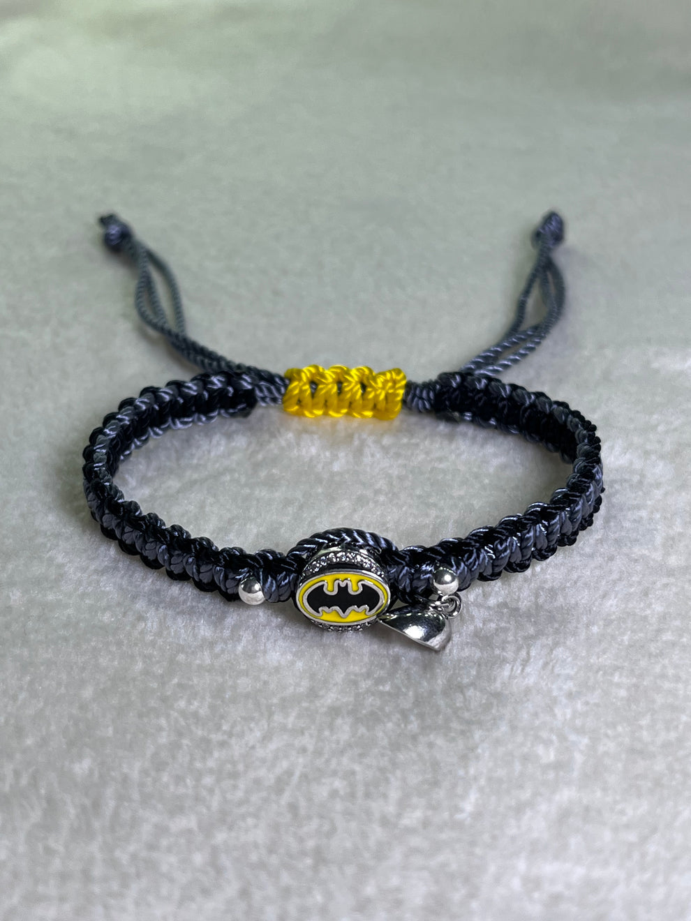 Batman couples thread bracelet