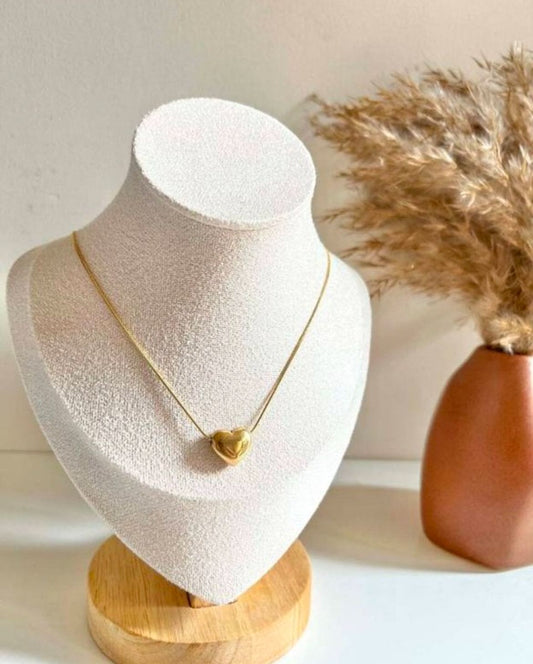 Golden heart pendant